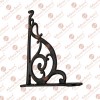 14 Inch "Magdiel" Antique Cast Iron Shelf Bracket